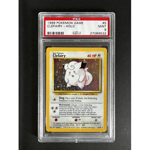 PSA9 - 1999 Pokemon Game Clefairy - Holo - 005/102 - Base Set Graded Card