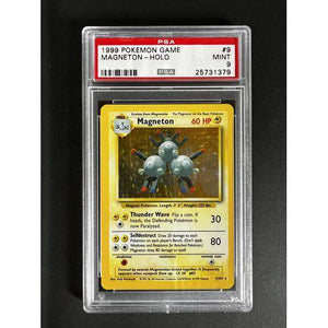 PSA9 - 1999 Pokemon Game Magneton - Holo - 009/102 - Base Set Graded Card