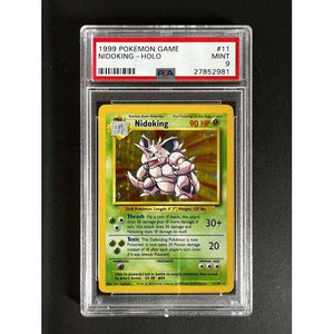 PSA9 - 1999 Pokemon Game Nidoking - Holo - 011/102 - Base Set Graded Card