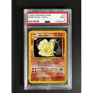 PSA9 - 1999 Pokemon Game Ninetales - Holo - 012/102 - Base Set Graded Card