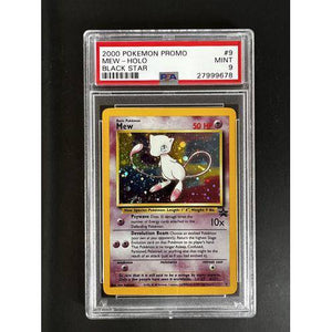 PSA9 - 2000 Pokemon Promo Mew - 09 - Black Star Promo Graded Card