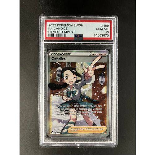 PSA10 2022 Pokemon FA/Candice 189/195 - Silver Tempest PSA10 2022 Pokemon FA/Candice 189/195 - Silver Tempest
