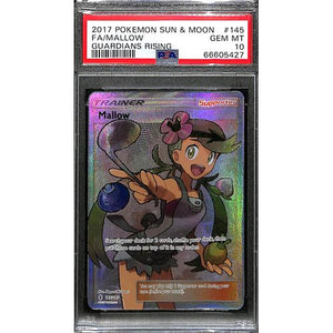 PSA10 - 2017 Pokemon Sun & Moon FA/Mallow 145/145 Guardian's Rising - TCGroupAU