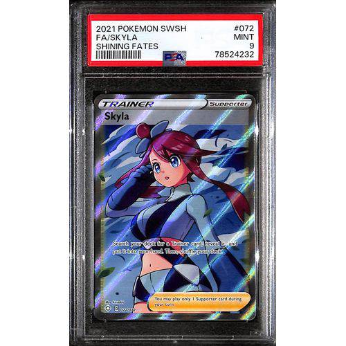 PSA9 2021 Pokemon SWSH FA/Skyla 072/072 - Shining Fates PSA9 2021 Pokemon SWSH FA/Skyla 072/072 - Shining Fates