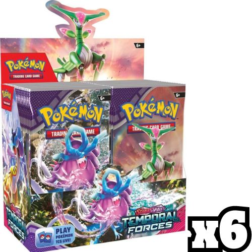 Pokémon Trading Card Game - Scarlet & Violet 5: Temporal Forces - Sealed Case x 6 - TCGroupAU