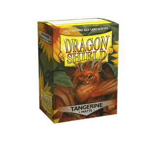 Dragon Shield - Standard Matte Tangerine Sleeves - 100 Pack Card Protector