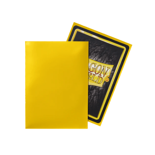 Dragon Shield - Standard Matte Sleeves Yellow - 100 Pack - TCGroupAU