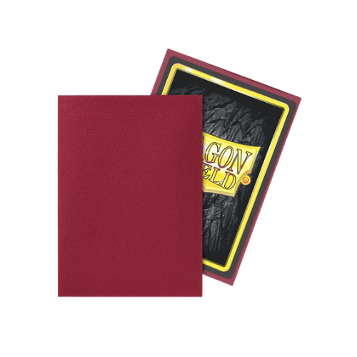 Dragon Shield - Standard Matte Blood Red Sleeves - 100 Pack - TCGroupAU