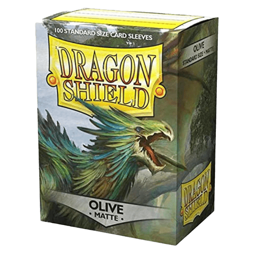 Dragon Shield - Standard Matte Olive Sleeves - 100 Pack - TCGroupAU
