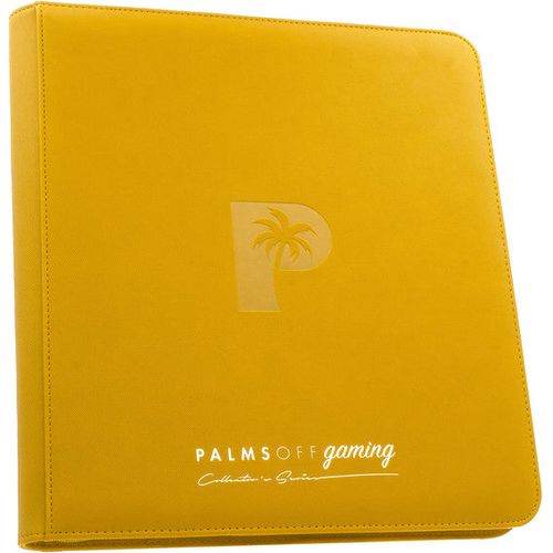 Palms Off Gaming - 12 Pocket Zip Trading Card Binder - Yellow - TCGroupAU