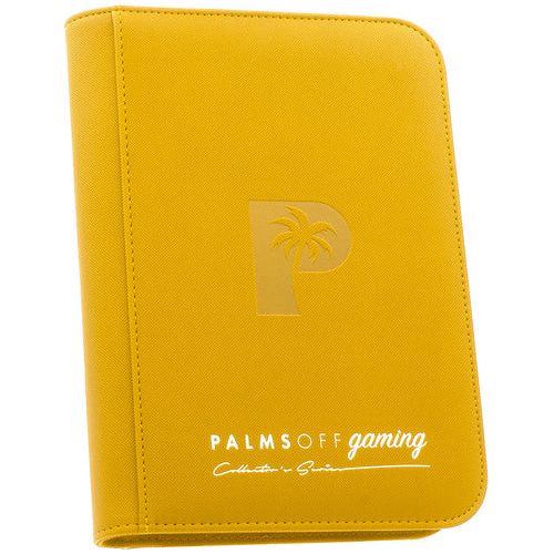 Palms Off Gaming - 4 Pocket Zip Trading Card Binder - Yellow - TCGroupAU