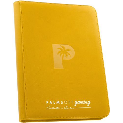 Palms Off Gaming - 9 Pocket Zip Trading Card Binder - Yellow - TCGroupAU