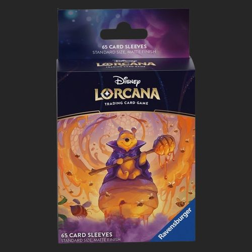 Disney Lorcana Trading Card Game - 65 Card Sleeves - Azurite Sea Sleeves: Scar, Vengeful Lion, Winnie - view 2 - TCGroupAU