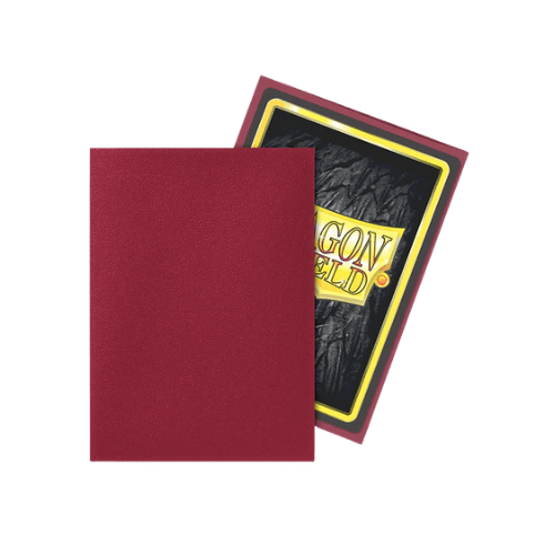 Dragon Shield - Standard Matte Blood Red Sleeves - 100 Pack - view 2 - TCGroupAU