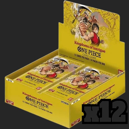 One Piece Card Game - Kingdoms Of Intrigue OP-04 - [Sealed Case] x12 Booster Boxes - English - TCGroupAU
