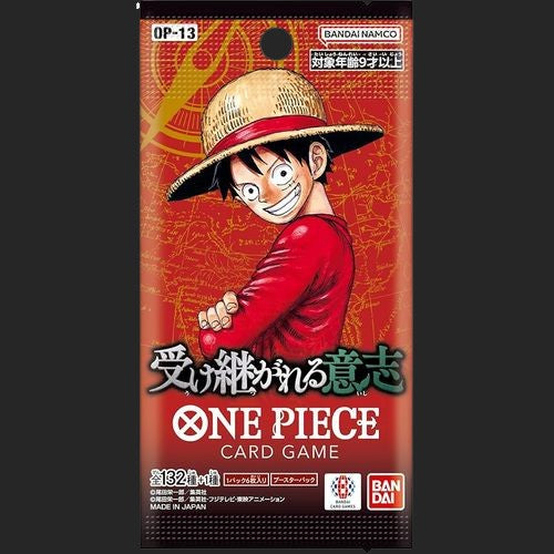 One Piece Card Game OP-13: Carrying On His Will - Booster Pack - Japanese - TCGroupAU