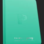 Palms Off Gaming - Top Loader Zip Clear Binder - Turquoise - 216 Capacity Binder