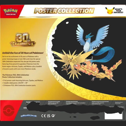 Pokémon Trading Card Game - 30th Celebration - Poster Collection - TCGroupAU