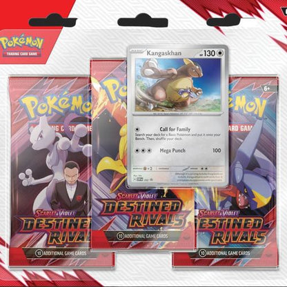 Pokémon Trading Card Game - Scarlet & Violet - Destined Rivals - Three Booster Blister Blister Pack