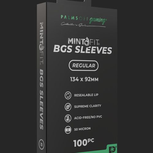 Palms Off Gaming - BGS Graded Card Mint Fit Sleeves - Regular 100pc Card Protector