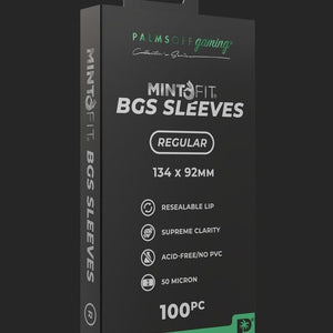 Palms Off Gaming - BGS Graded Card Mint Fit Sleeves - Regular 100pc Card Protector