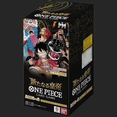 op09 booster box preorder Four Emperors Case (JP) Please note Japanese One Piece TCG Boxes typically do not come with external plastic shrink wrap One Piece OP-09 Booster Box