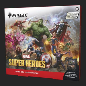 Magic The Gathering - Marvel Superheroes - Scene Box Display - Heroes United