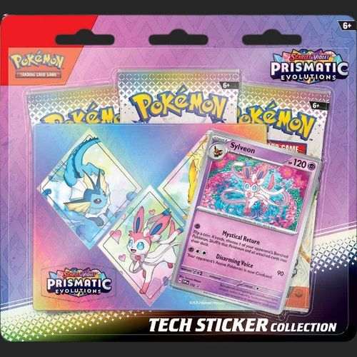 Pokémon Trading Card Game - Scarlet & Violet 8.5 - Prismatic Evolutions - Tech Sticker Collection [Assorted] Special Set