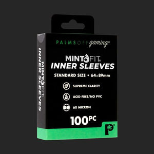 Palms Off Gaming - MintFit Inner Sleeves - Standard Size - 100pc Card Protector