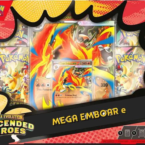 Pokémon Trading Card Game - Ascended Heroes - Mega Emboar ex Box - TCGroupAU