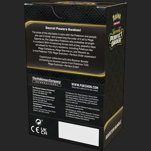 Pokémon Trading Card Game - Mega Evolution ME03 - Perfect Order - Booster Bundle - TCGroupAU