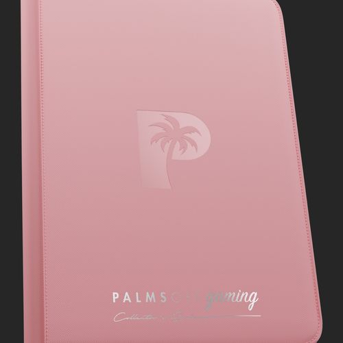 Palms Off Gaming - Top Loader Zip Clear Binder - Pink - 216 Capacity Binder