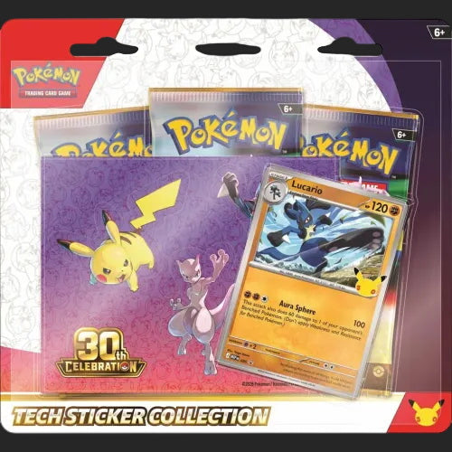 Pokémon Trading Card Game - 30th Celebration - Tech Sticker Collection [Assorted] - TCGroupAU