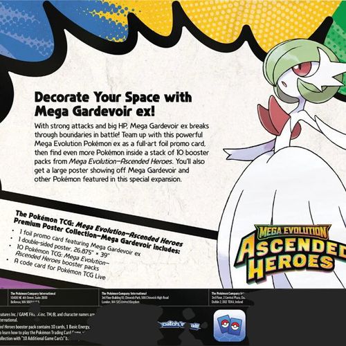 Pokémon Trading Card Game - Ascended Heroes - Premium Poster Collection Mega Gardevoir ex Collection Box