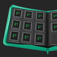 Palms Off Gaming - Top Loader Zip Clear Binder - Turquoise - 216 Capacity Binder