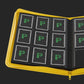 Palms Off Gaming -  Stealth 9 Pocket Zip Trading Card Binder - Yellow Binder