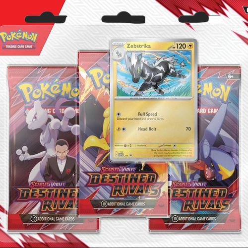 Pokémon Trading Card Game - Scarlet & Violet - Destined Rivals - Three Booster Blister Blister Pack