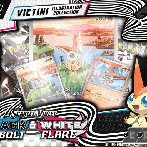 Pokémon Trading Card Game - Scarlet & Violet - White Flare & Black Bolt - Unova Victini Illustration Collection Collection Box