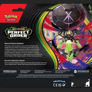 Pokémon Trading Card Game - Mega Evolution ME03 - Perfect Order - 3 Booster Blister - TCGroupAU