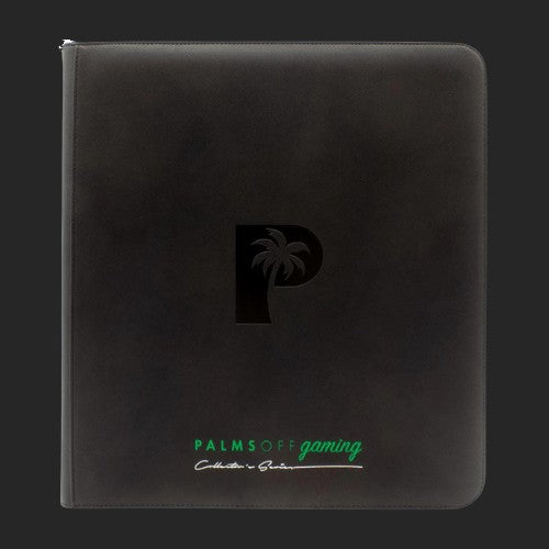 Palms Off Gaming - 12 Pocket Zip Trading Card Binder - Black - TCGroupAU