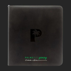 Palms Off Gaming - 12 Pocket Zip Trading Card Binder - Black - TCGroupAU