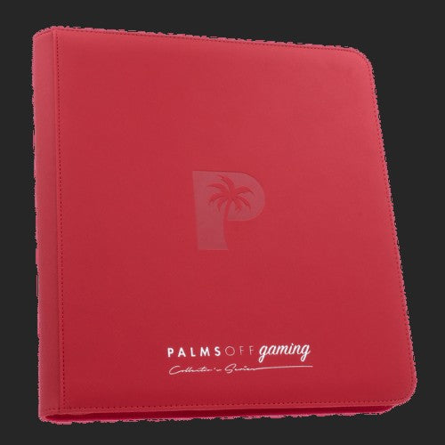 Palms Off Gaming - 12 Pocket Zip Trading Card Binder - Red - TCGroupAU