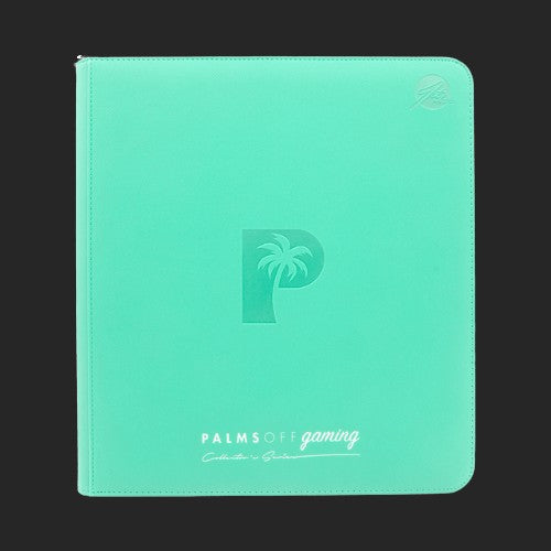 Palms Off Gaming - 12 Pocket Zip Trading Card Binder - Turquoise - TCGroupAU