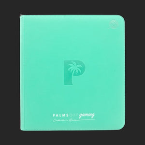 Palms Off Gaming - 12 Pocket Zip Trading Card Binder - Turquoise - TCGroupAU