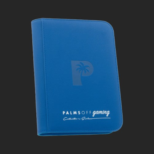 Palms Off Gaming - 4 Pocket Zip Trading Card Binder - Blue - TCGroupAU