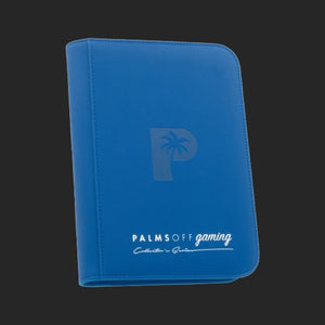 Palms Off Gaming - 4 Pocket Zip Trading Card Binder - Blue - TCGroupAU