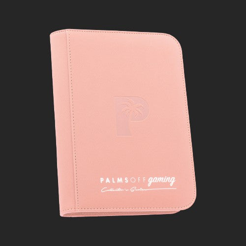 Palms Off Gaming - 4 Pocket Zip Trading Card Binder - Pink - TCGroupAU
