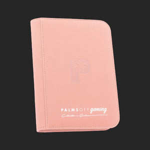 Palms Off Gaming - 4 Pocket Zip Trading Card Binder - Pink - TCGroupAU