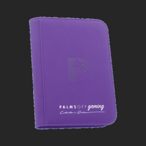 Palms Off Gaming - 4 Pocket Zip Trading Card Binder - Purple - TCGroupAU