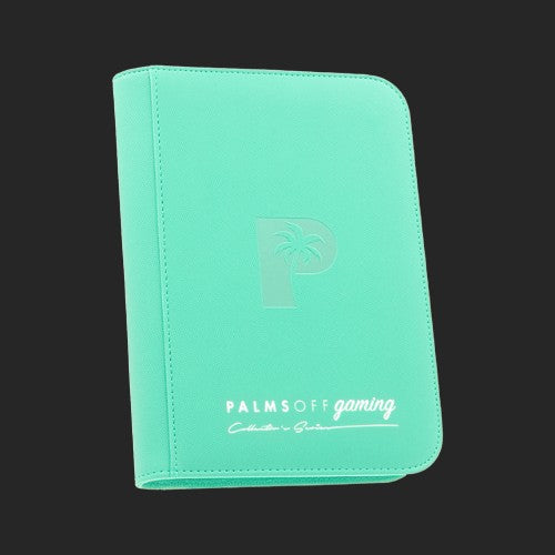 Palms Off Gaming - 4 Pocket Zip Trading Card Binder - Turquoise - TCGroupAU